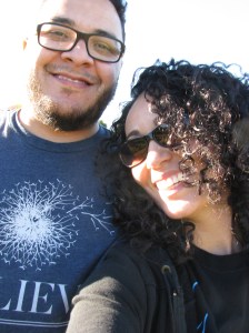 My boyfriend and I at a local pumpkin patch, Oct. 2014.