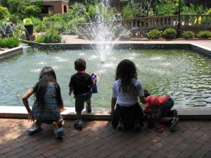 My sisters and nephews at the Botanical Garden in SC.